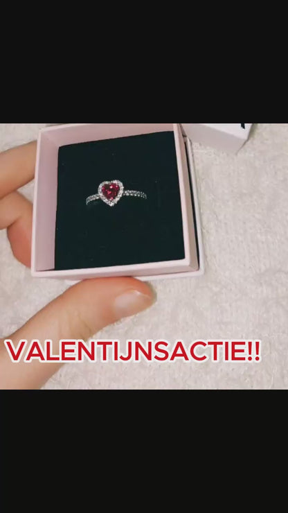 Valentijns ring The Red Heart™- Met echte liefde gegeven